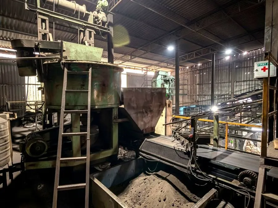Moulding sand mixer and conveyor at DK Industries