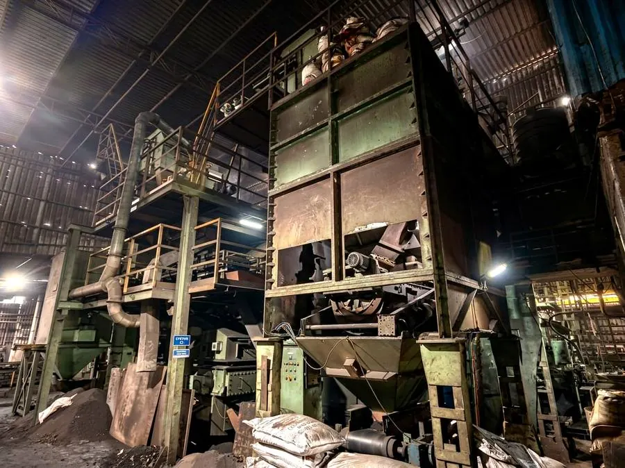 Multi-storey sand reclamation plant at DK Industries